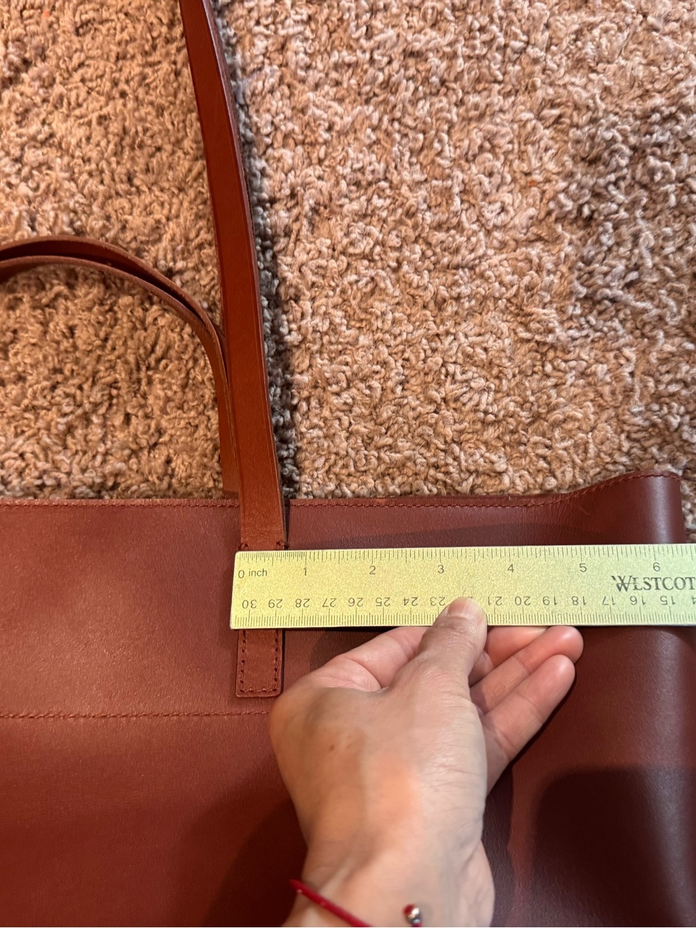 Madewell Leather Tote in Rich Brown - Picture 4 of 9